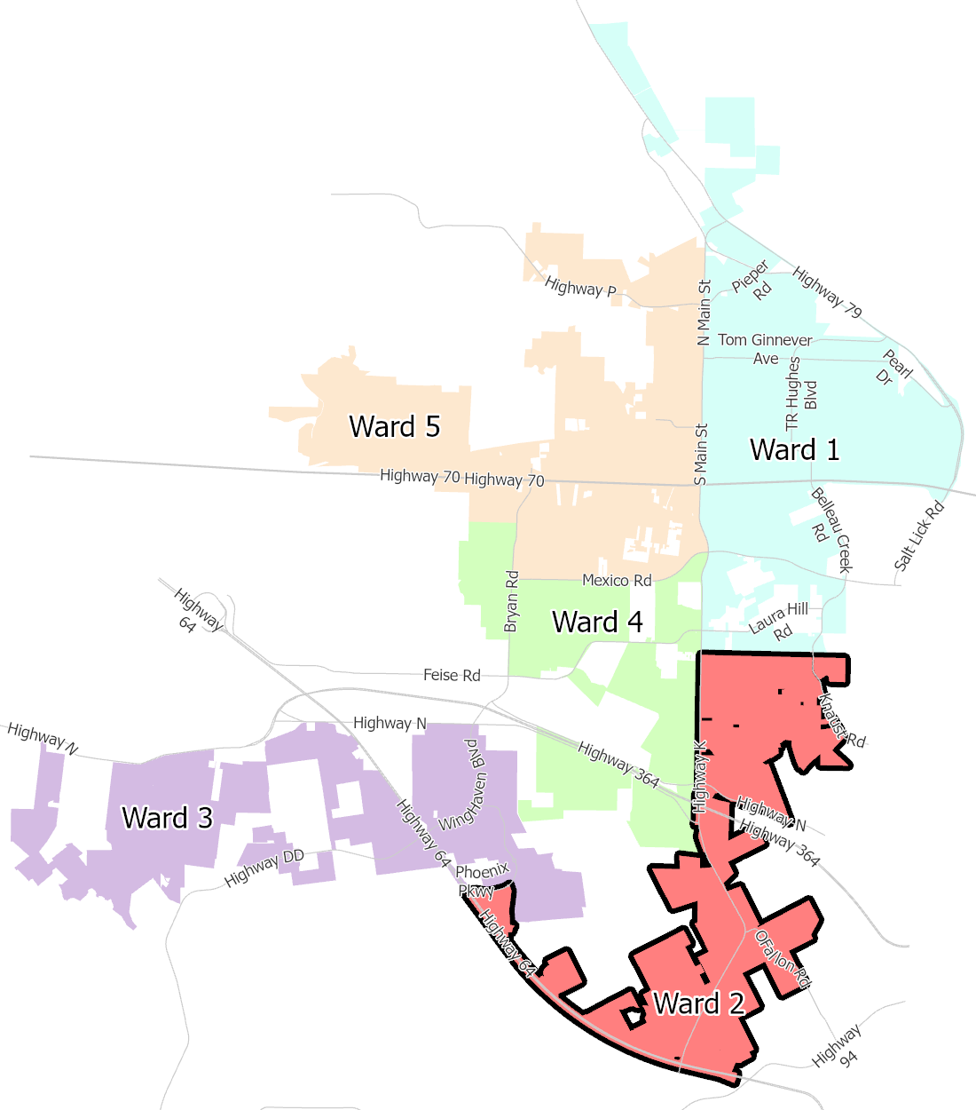 Ward 2 map