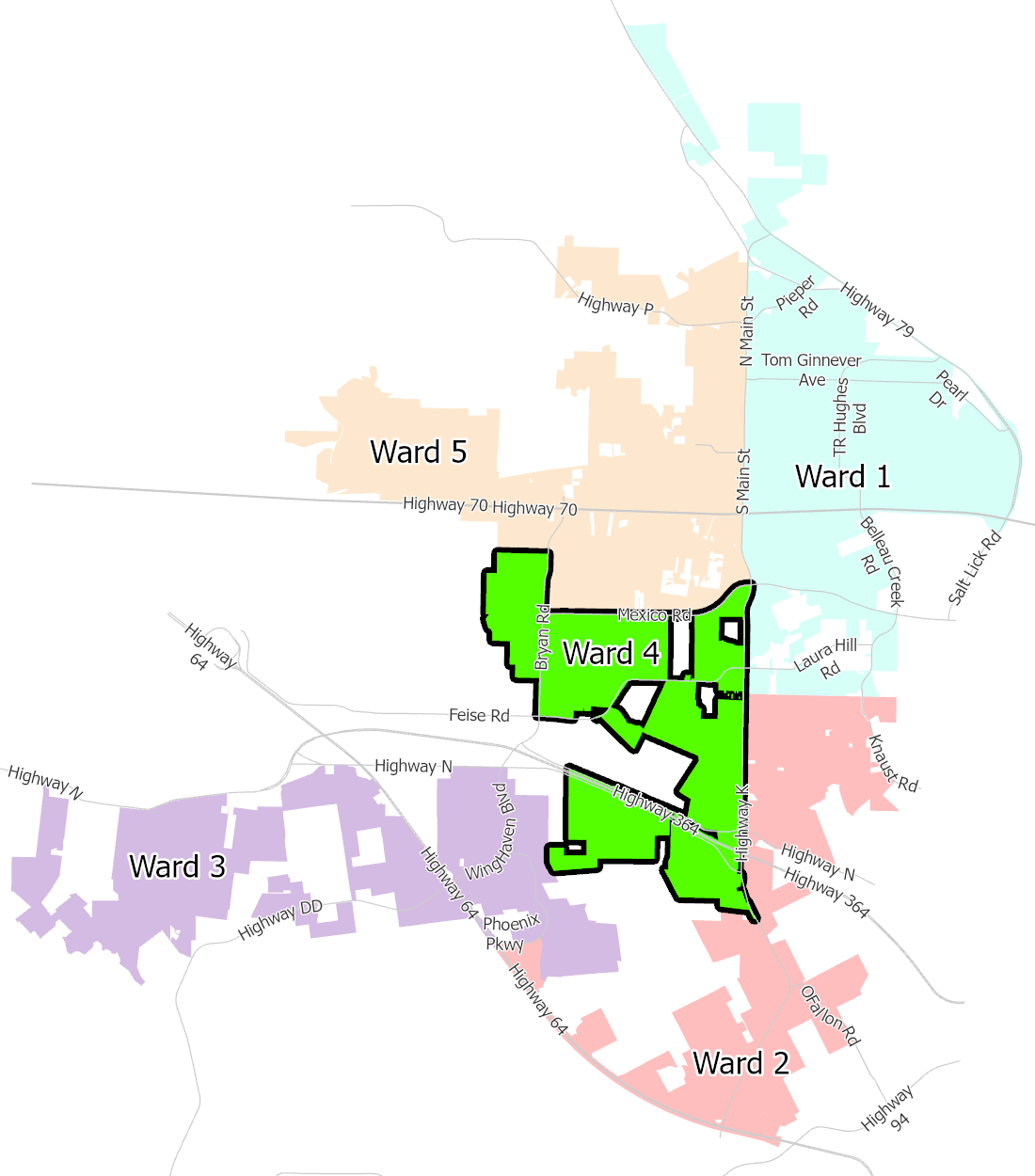 Ward 4 map