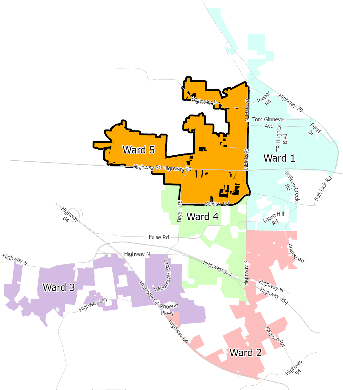 Ward 5 map