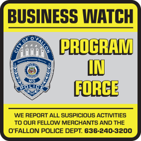 Business Watch window decal