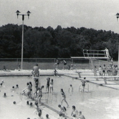 Alligator's Creek is hardly recognizable in this old photo, but was a popular summer gathering spot