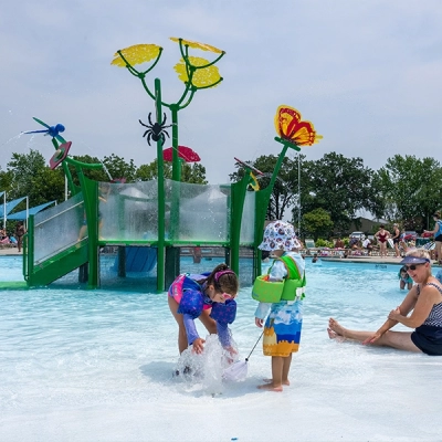 Alligator's Creek offers fun for all ages with zero-depth entry features and children's playgrounds