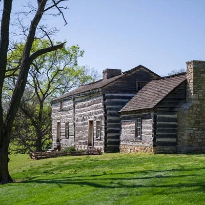 The reconstructed Zumwalt's Fort is open for tours during warmer months