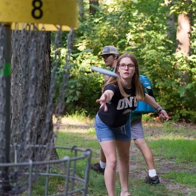 Challenging holes can be found throughout Fort Zumwalt Park