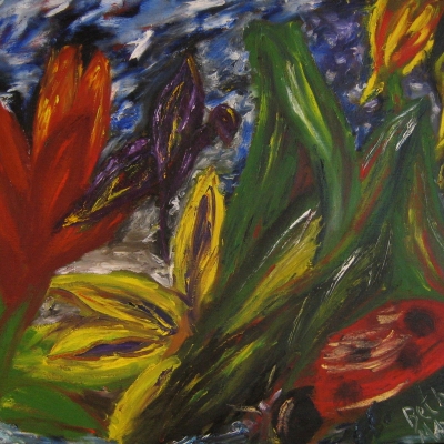 Beth Mayfield House - Ladybug Painting