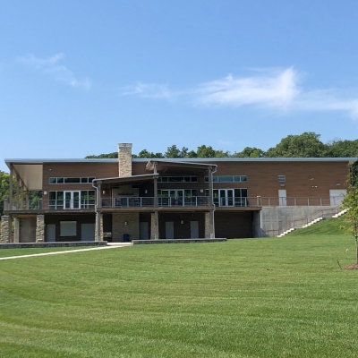 View from the Amphitheater looking toward O'Day Lodge