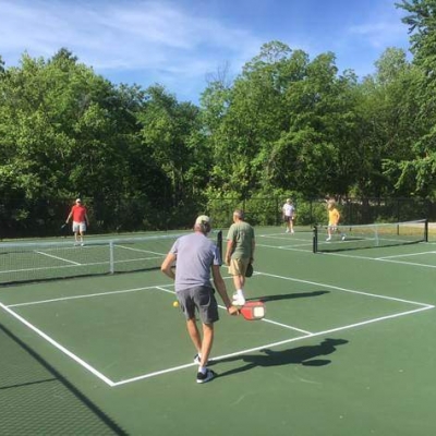 Pickleball on the Multi-Use Courts